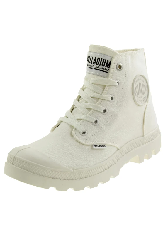 Palladium Grey Monochrome Ankle Boots, White, 12 UK