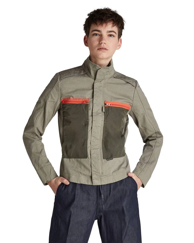 G-Star Women's Slim Overshirt, Green (shamrock D19037-C658-2199), S