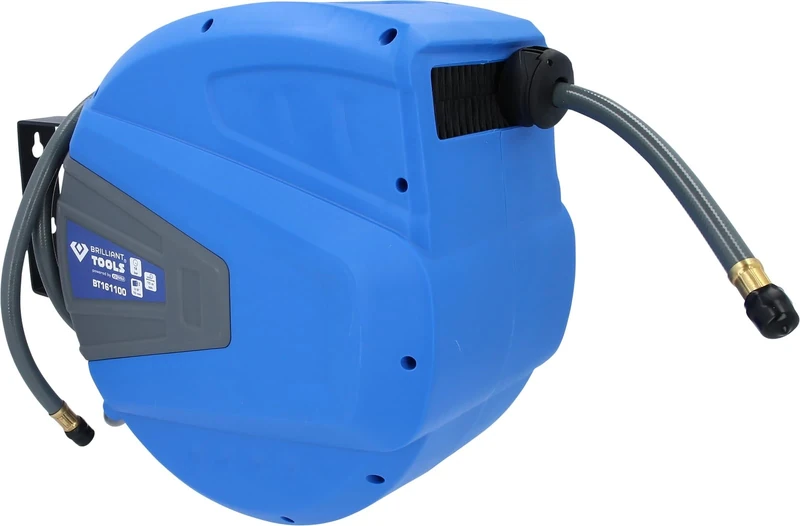 BRILLIANT TOOLS BT161100 DL Hose Reel Diameter 10 mm Connection 3/8 Inch PVC [Powered by KS Tools]