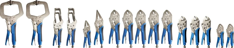 BRILLIANT TOOLS BT065016 Locking Pliers Set 16 Pieces [Powered by KS Tools]