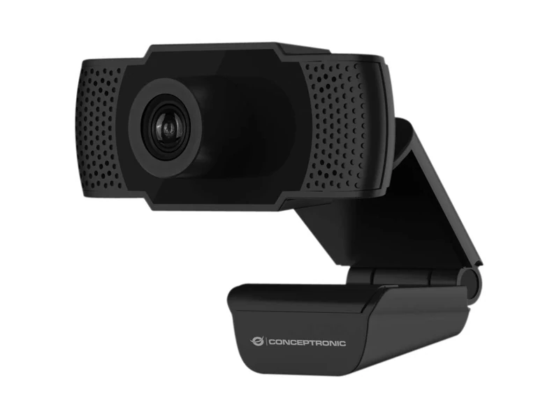 Conceptronic AMDIS01B 1080P Full HD Webcam with Microphone, grey