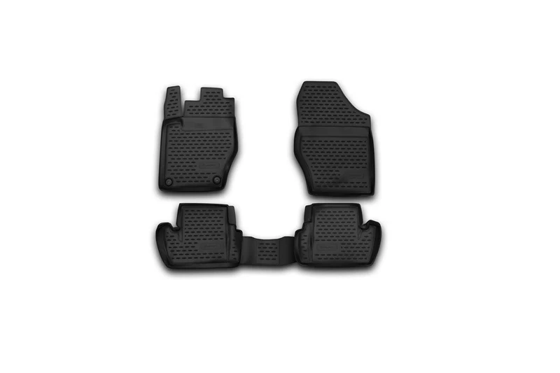 Element EXP.CARCRN00043 Rubber Car Mats for Citroen DS4 2011 – Set of 4, Black