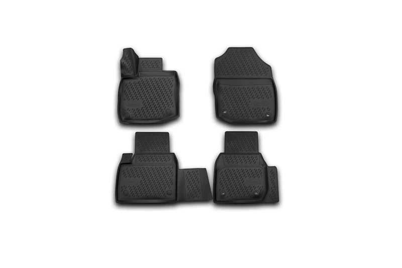 Element EXP.CARHND0009 3D Rubber Floor Mats for Honda Civic 5D 2012 Hatchback 4 Pieces Black