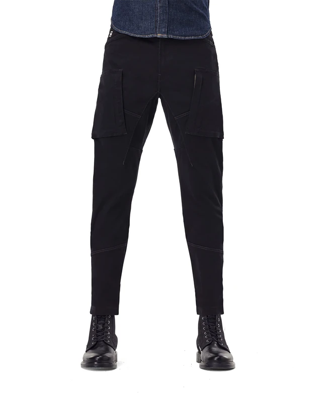 G-Star Men's Zip Pocket 3D Skinny Cargo Pants, Black (dk black D18928-C105-6484), 38W / 34L