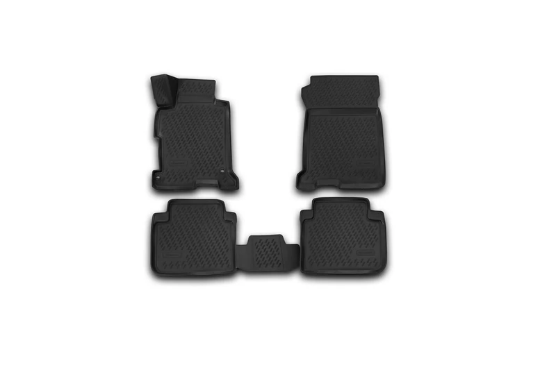 LEMENT 3D Rubber Floor Mats for Honda Accord 2013-2017 - 4-Piece
