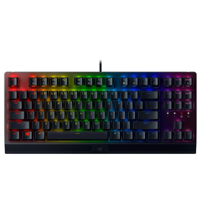 Razer BlackWidow V3 Tenkeyless (Green Switch) - Compact Mechanical Gaming Keyboard (Clicky Switches, Compact Form Factor, Fully Programmable Keys) QWERTY US Layout | Black