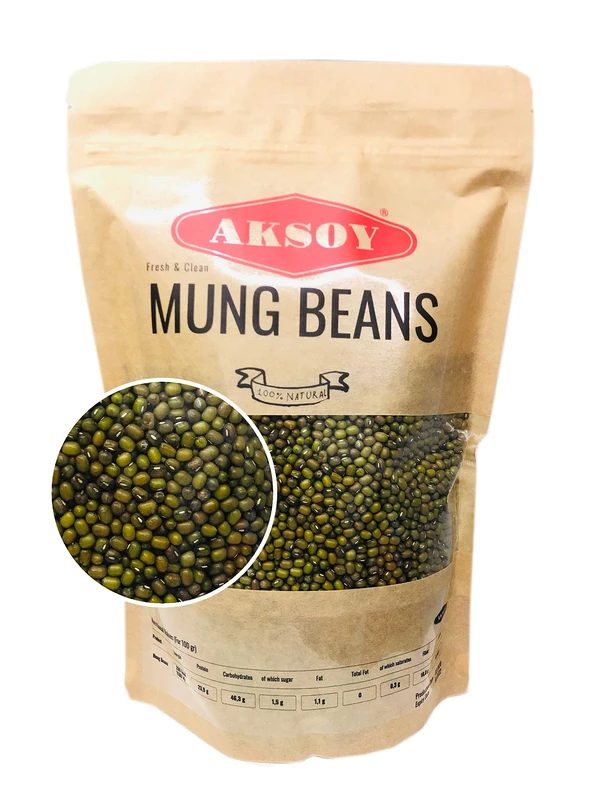 Premium Quality Mung Beans (Green Beans) 1.25KG | Rich in Protein, Fiber & Essential Nutrients – Perfect for Soups, Salads, Curries & Healthy Vegan Meals (Packaging may vary)