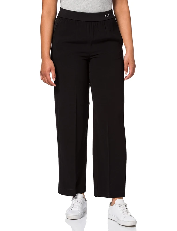 Armani Exchange Women's Skinny Fit Jeans Casual Pants, Black, 12