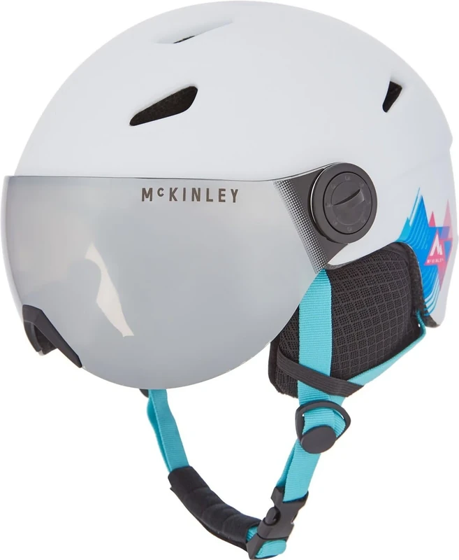 McKINLEY Pulse S2 Visor Hs Ski Helmet WHITE/TURQUOISE M