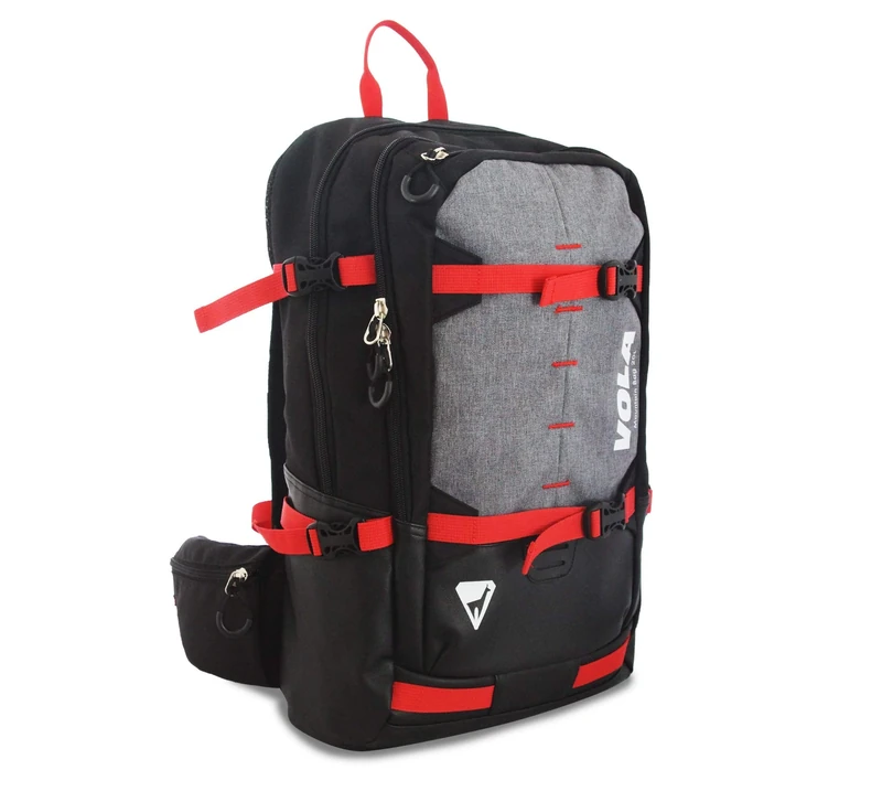 Vola Mountain 152545 Unisex Adult Backpack - Black/Grey/Red