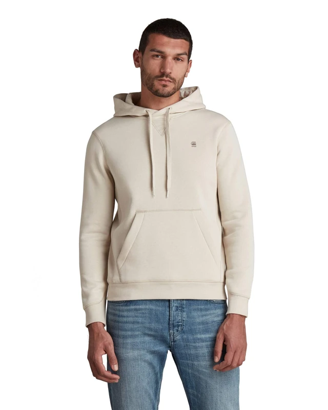 G-Star Men's Premium Core Hooded Sweater, Beige (whitebait D16121-C235-1603), XS