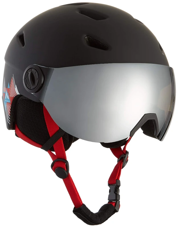 McKINLEY Pulse S2 Visor Hs Ski Helmet BLACK/RED M