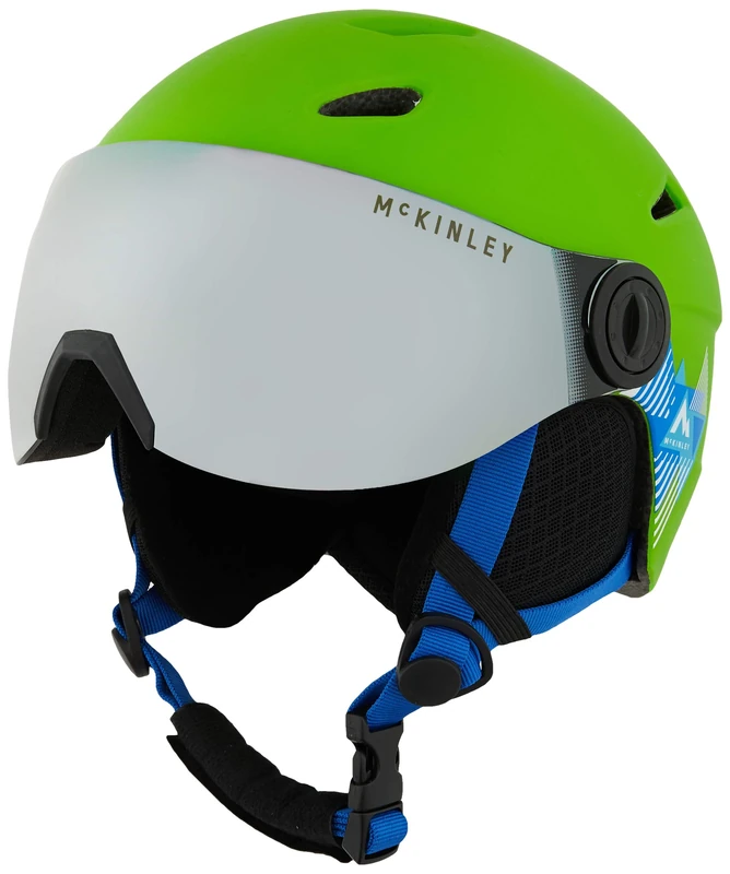 McKINLEY Pulse S2 Visor Hs Ski Helmet GREEN/BLACK/BLUE XXS
