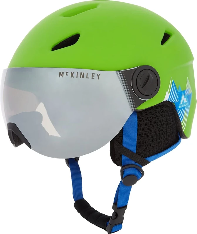 McKINLEY Pulse S2 Visor Hs Ski Helmet GREEN/BLACK/BLUE S