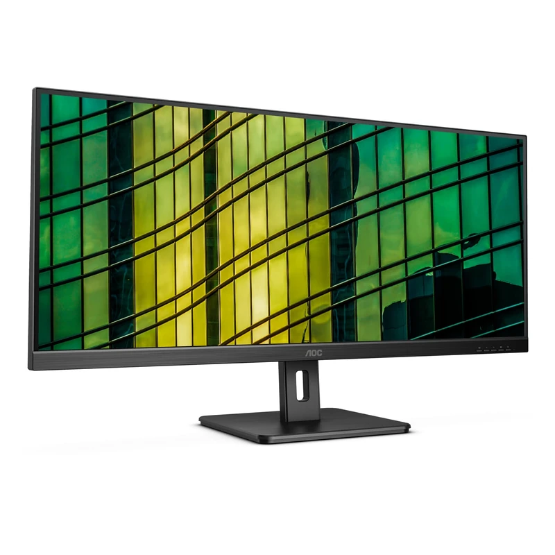 AOC Q34E2A - 34 Inch WFHD Monitor, 75Hz, 4ms, IPS, Speakers, Adaptive Sync, Flickerfree, LowBlue light (2560x1080@ 75Hz, 300 cd/m², HDMI/DP)