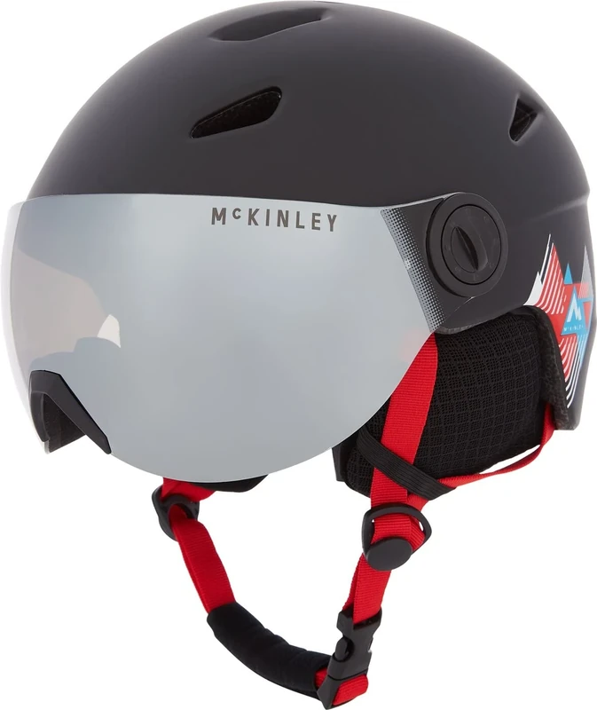 McKINLEY Pulse S2 Visor Hs Ski Helmet BLACK/RED S