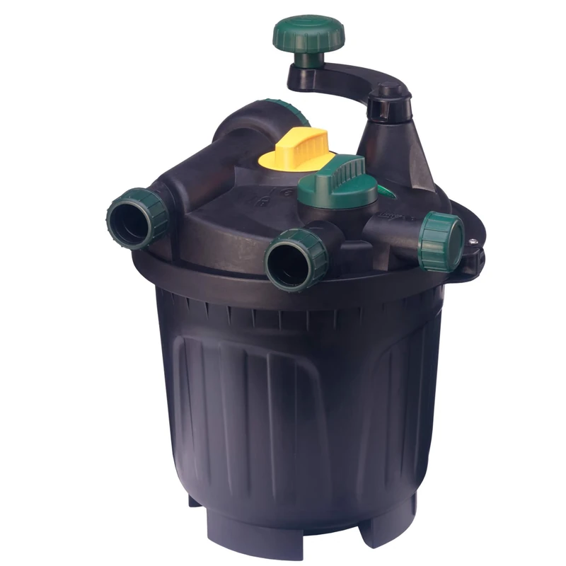 Blagdon Clean Pond Machine, Easy Clean Foam Free Pressure Filter, with UV Clarifier Light, Chi Media, Mechanical & Biological Filtration, Turn to Wash Clean Hands System, for Ponds up to 16,000 Litres