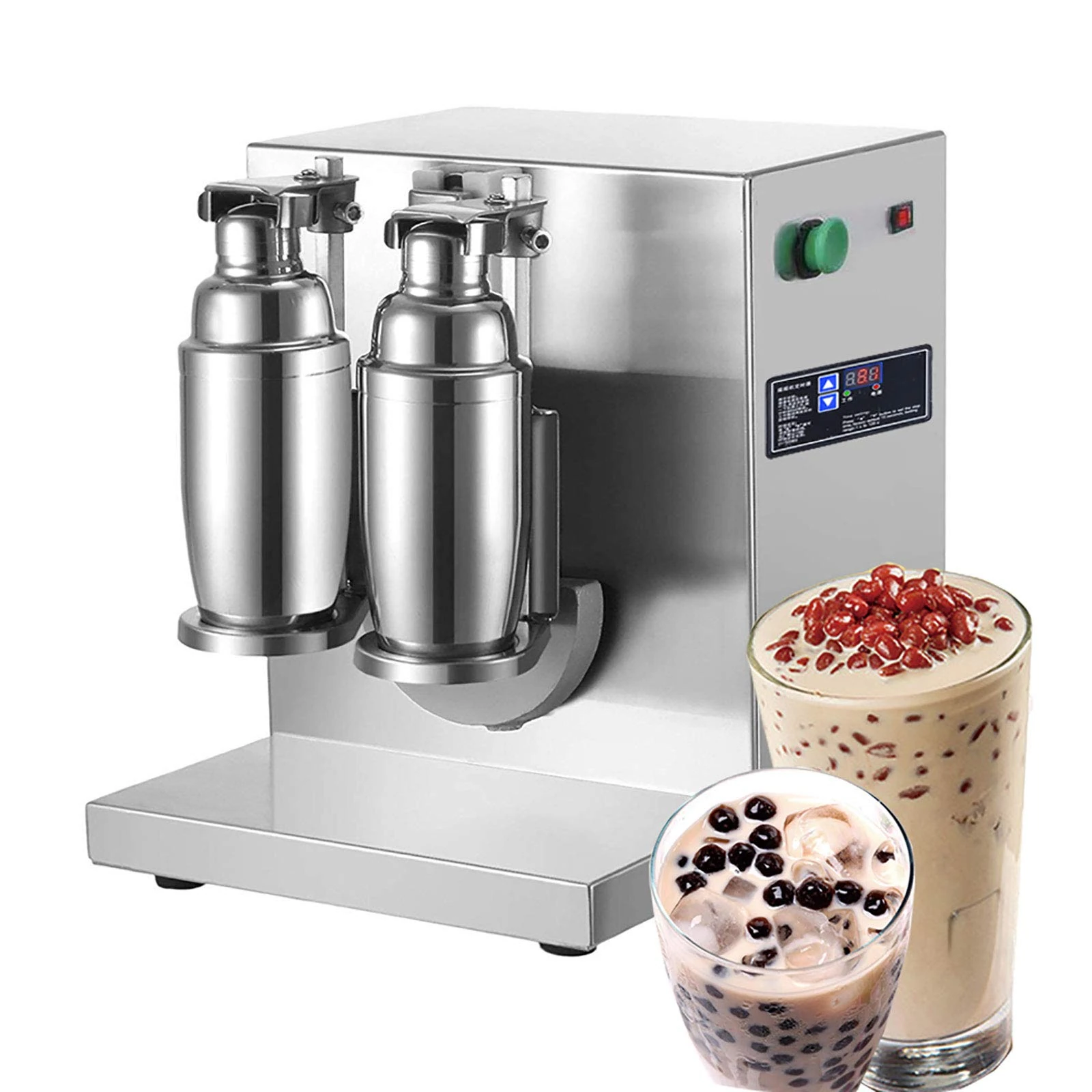 Milkshake Maker Electric Milk Tea Shaker Machine Cocktail & Drink Mixer Stainless Steel