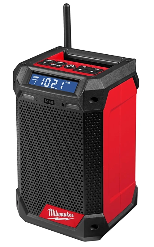 Milwaukee 2951-20 M12 Lithium-Ion Cordless Jobsite Radio/Bluetooth Speaker with Built-In Charger (Tool Only)