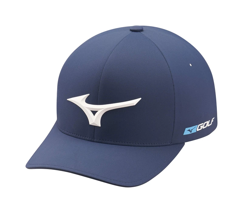 Mizuno Women's Tour Delta Fitted Hat, Navy, Small-Medium