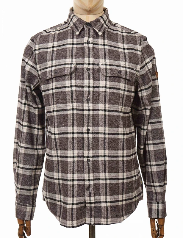 FJALLRAVEN F82978-030 Övik Heavy Flannel Shirt M Dark Grey M