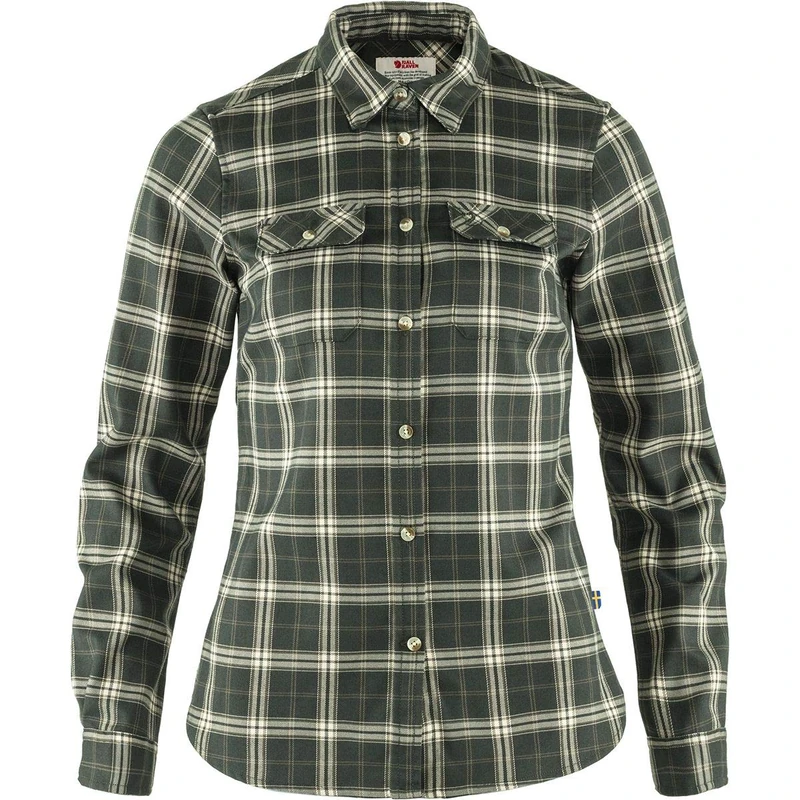 FJALLRAVEN F89901-662 Fjällglim Stretch Shirt LS W Deep Forest M