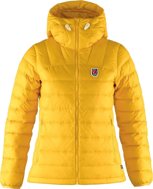 FJÄLLRÄVEN F86122-154 Expedition Pack Down Hooded-Jacket Women, Dandelion, XL