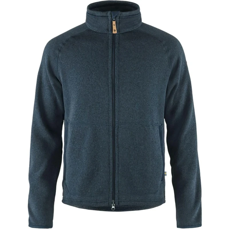 FJALLRAVEN Men's Ã–vik Fleece Zip Sweater M Sweatshirt, Blue, XS UK
