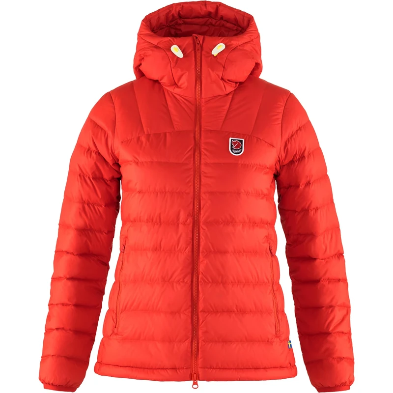FJÄLLRÄVEN F86122-334 Expedition Pack Down Hooded-Jacket Women, True Red, L