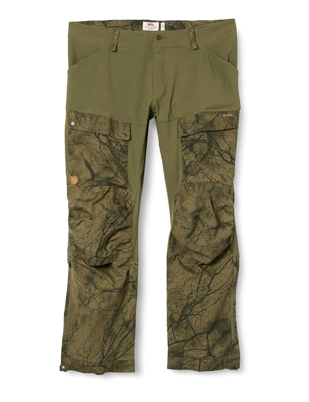 FJALLRAVEN F85656R -626-625 Keb Trousers M Reg Green Camo-Laurel Green 54