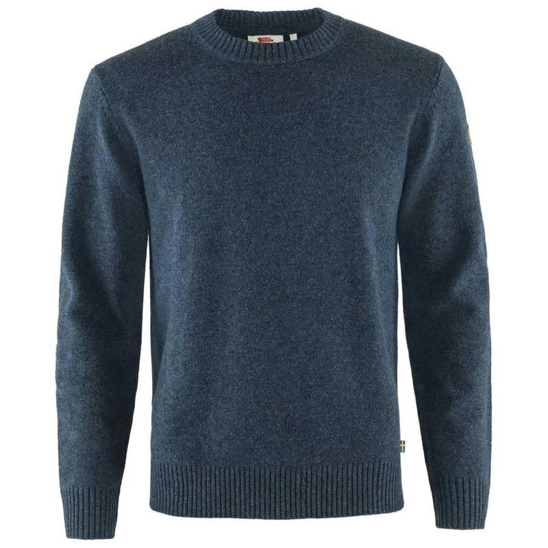 FJALLRAVEN Men's Ã–vik Round-neck Sweater M Sweatshirt, Blue, S UK