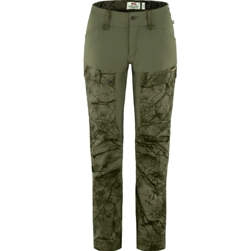 FJALLRAVEN F89898-626-625 Keb Trousers W Reg Green Camo-Laurel Green 36