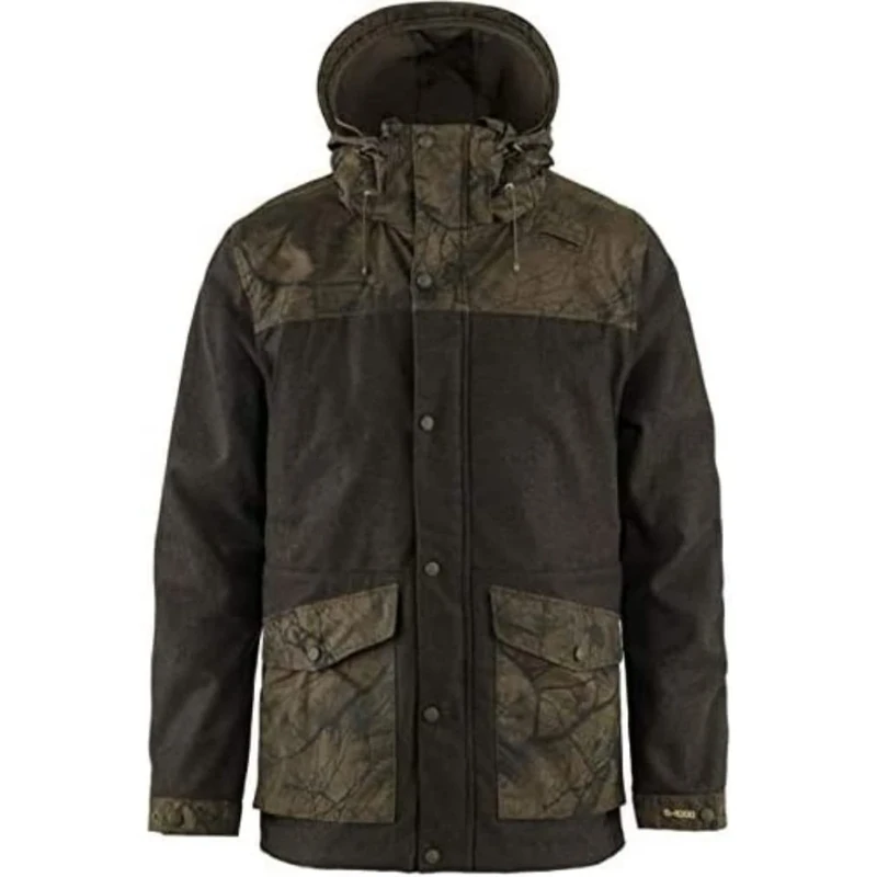 FJALLRAVEN F86903-633-636 Värmland Wool Jacket M Dark Olive-Dark Olive Camo S