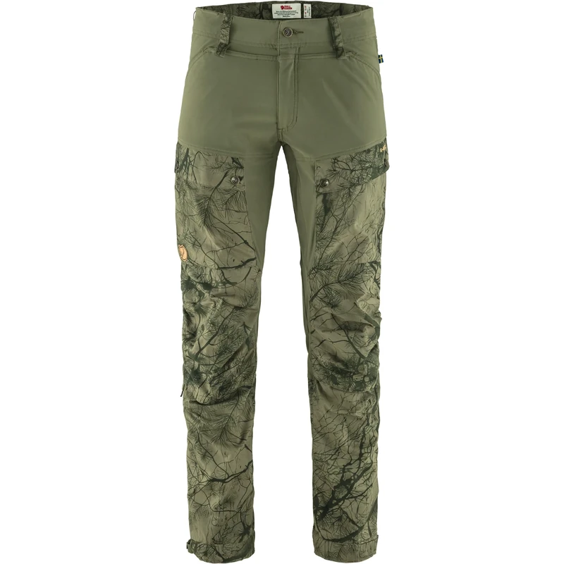 FJALLRAVEN F85656-626-625 Keb Trousers M Long Green Camo-Laurel Green 54