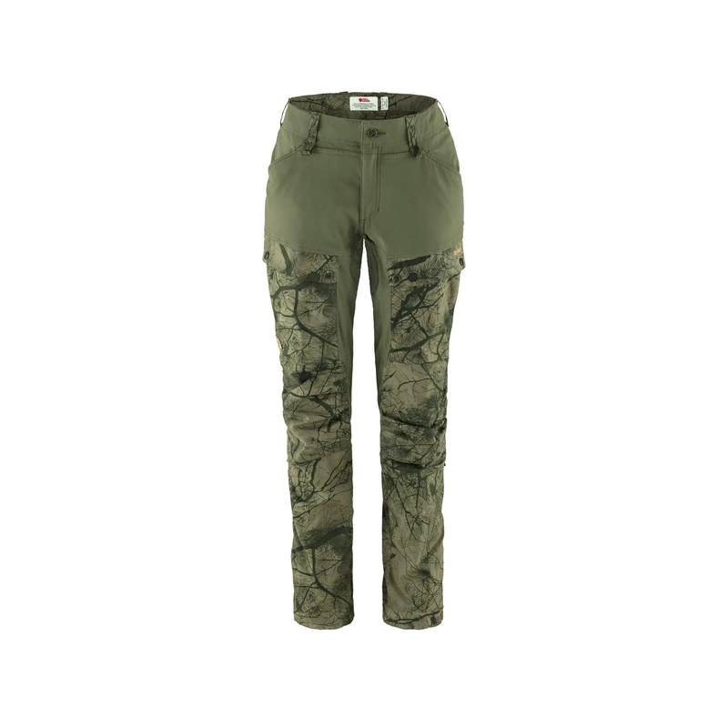 FJALLRAVEN F89852S -626-625 Keb Trousers Curved W Short Green Camo-Laurel Green 42