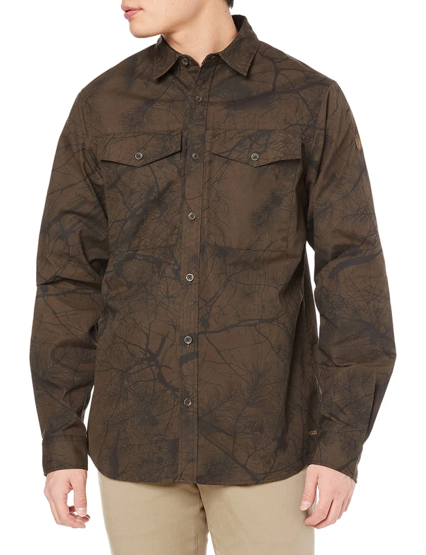 FJALLRAVEN F87326-636 Värmland G-1000 Shirt M Dark Olive Camo XXL