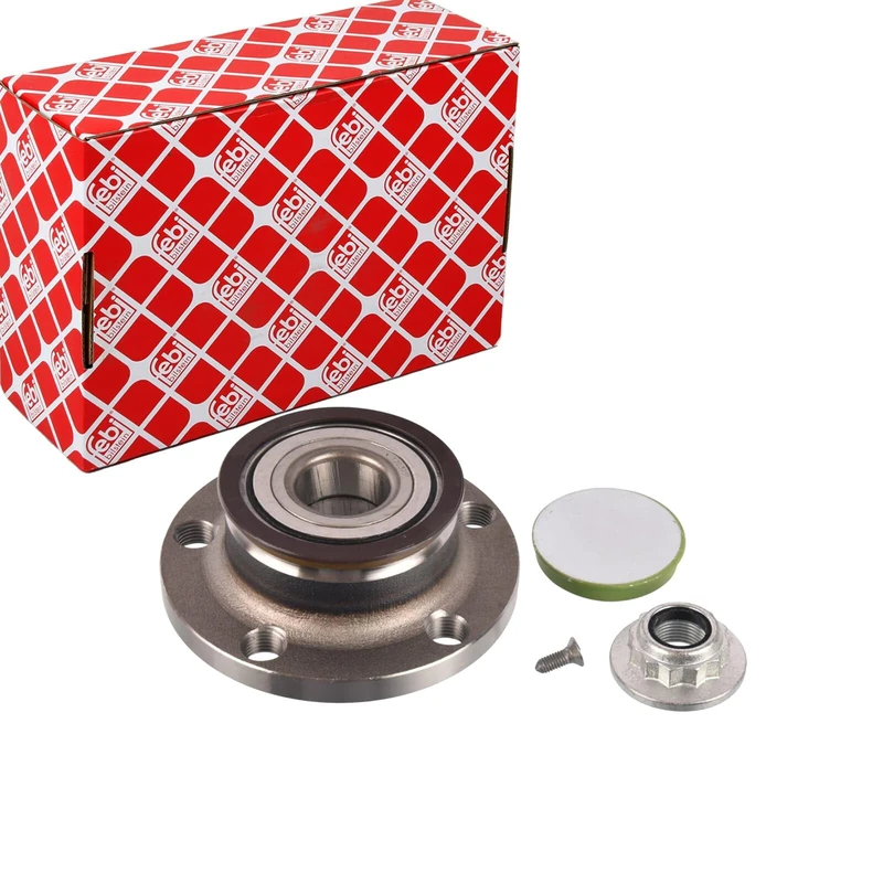 febi bilstein 170376 Wheel Bearing Kit with Axle Nut and Protective Cap