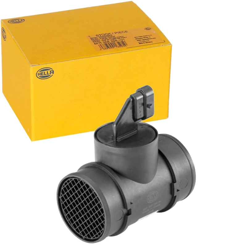 HELLA 8ET 358 095-341 Air Mass Sensor - 5-pin connector - Pipe-neck - without gasket / seal