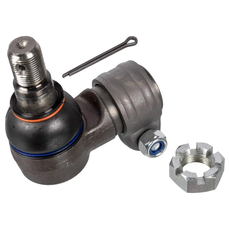 Febi Bilstein 107355 Angled Joint for Steering Hydraulic Cylinder with Crown Nut and Pin 1 Piece