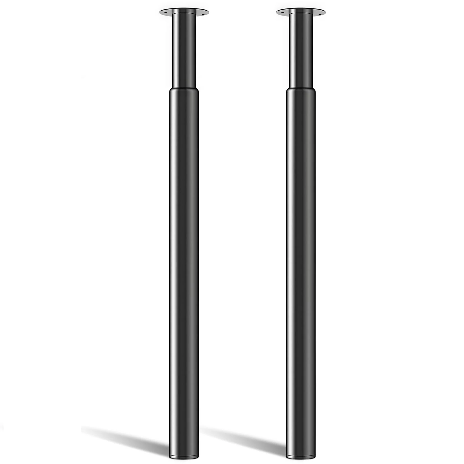 Amazing Tour Adjustable Table Legs 710-1100mm - 2 Pack Breakfast Bar Kitchen Worktop Support Office Desk Legs, Heavy Duty Metal Sturdy Steel Frame,Black