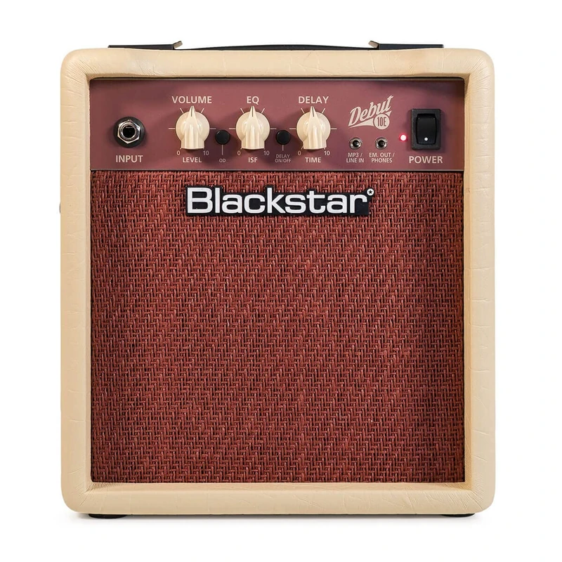 Blackstar Debut 10E Beginners Practice Electric Guitar Amplifier Combo With Delay Effect 10 Watt Headphone Input/Line In MP3 Playback