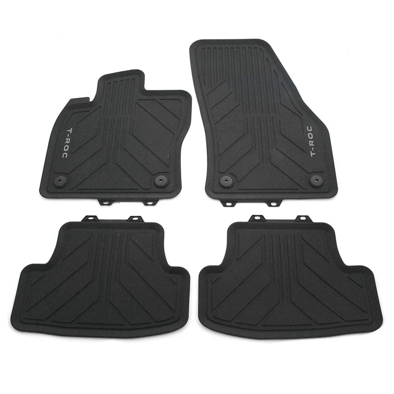 Volkswagen 2GC06150082V All-Weather Rubber Floor Mats 4x Rubber Mats for VW T-ROC Cabrio