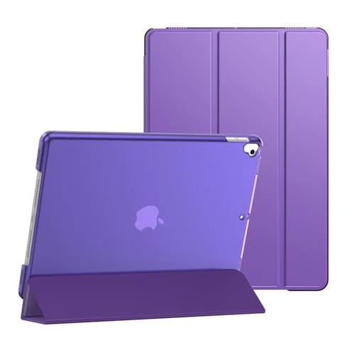 For Apple iPad Pro 10.5 (2017) A1701 A1709 And iPad Air 3 (2019) A2152 A2123 A2153 Smart Case with Auto Wake/Sleep (Purple)