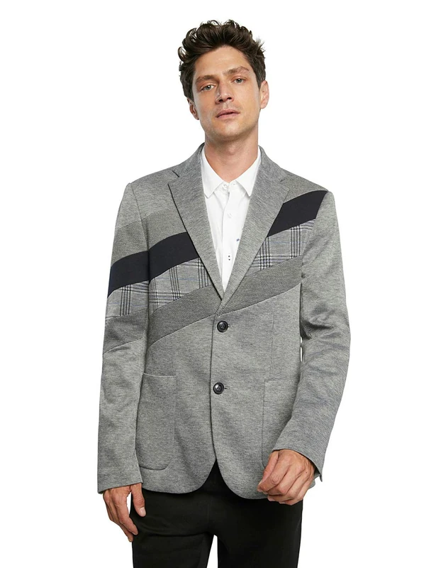 Desigual Men's AME_Bruno Blazer, Black, X-Small - Image 1