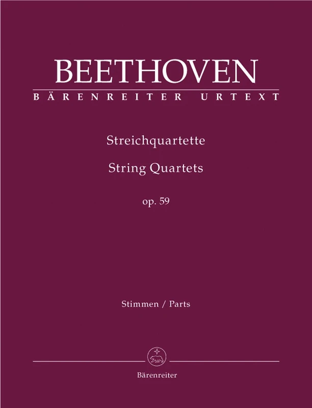 String Quartets Op.59 Nos 1-3 (Parts)