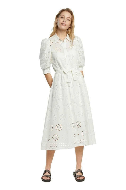 Desigual Noria Dress SS21 Style 21SWVWAW White - Image 1