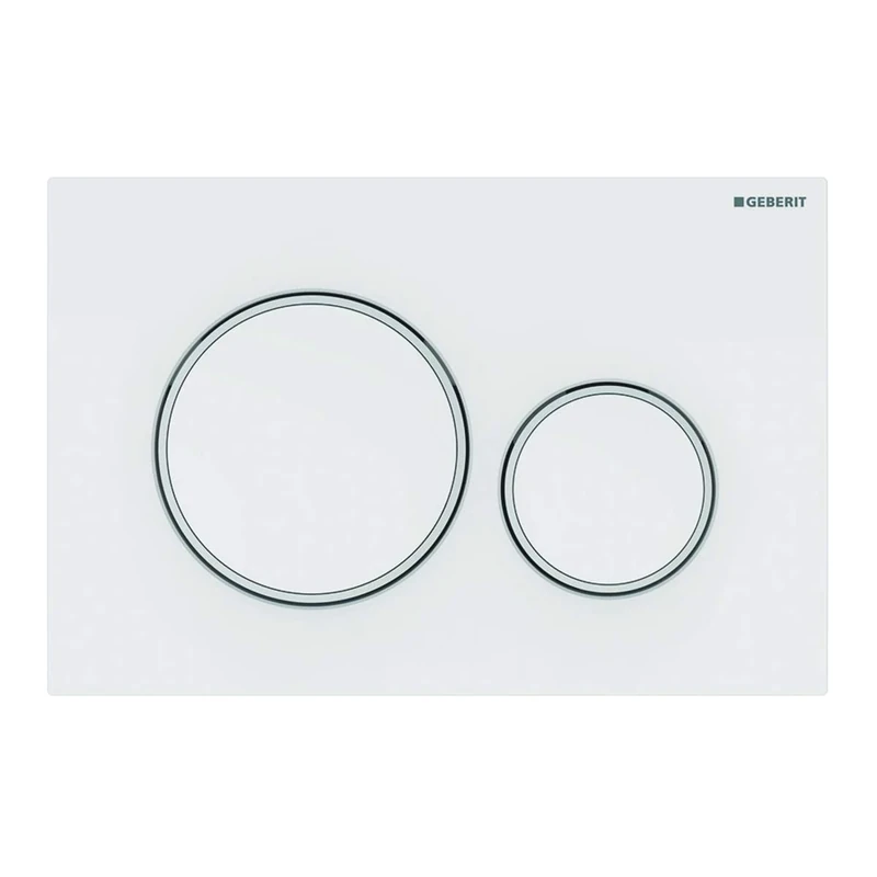Geberit Sigma20 115.882.11.1 Flushing Plate 2 Quantity White Matt 115882111