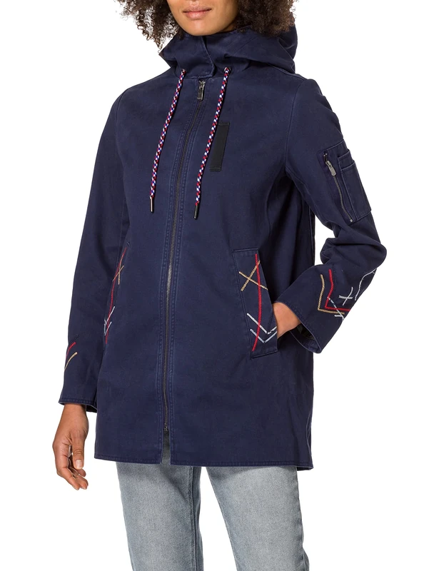 Desigual Women's Chaq_zadar Jacket, Blue, S