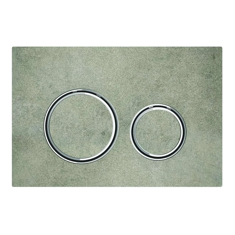 Geberit Sigma21 115.884.JV.1 2 Quantity Rinse Flush Plate Metallic Chrome Concrete 115884JV1
