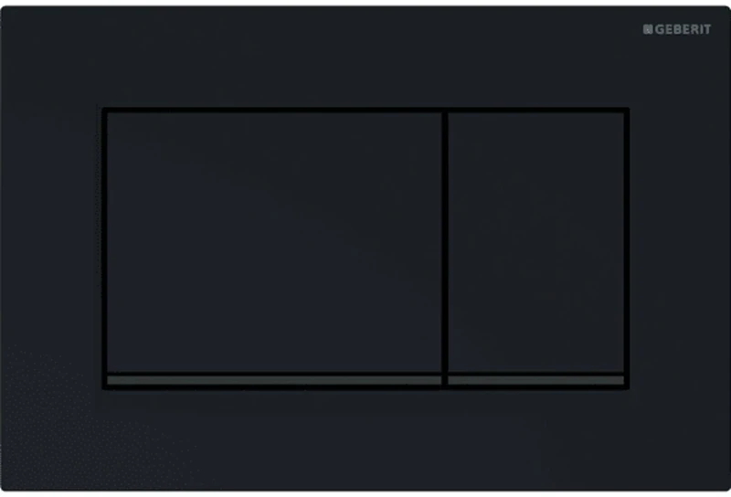 Geberit Sigma30 115.883.DW.1 Control Plate for 2 Quantity Rinsing Black Matt Black 115883DW1, Pack of 1